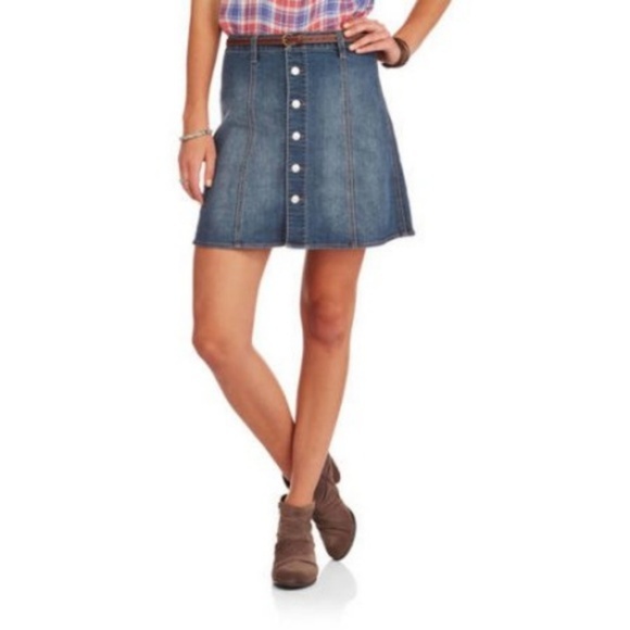 faded glory denim skirt